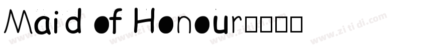 Maid of Honour字体转换